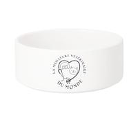 Gamelle Chien - Chat Céramique La Meilleure Vétérinaire du Monde Veto Animaux Docteur - 17.5cm