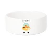 Gamelle Chien - Chat Céramique L'Egypte m'appelle Pyramides Désert Culture - 17.5cm