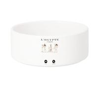 Gamelle Chien - Chat Céramique L'Egypte m'appelle Voyage Pyramides Pharaons - 17.5cm