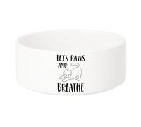 Gamelle Chien - Chat Céramique Let's Paws and Breathe Cat Pets - 17.5cm