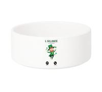 Gamelle Chien - Chat Céramique L'Irlande m'appelle Leprechaun Trèfle Voyage - 17.5cm
