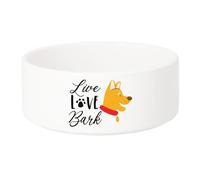 Gamelle Chien - Chat Céramique Live Love Bark Dog Pets - 17.5cm