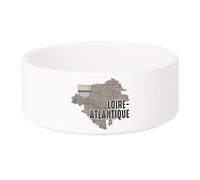 Gamelle Chien - Chat Céramique Loire Atlantique 44 Département Nantes Carte Ancienne Rare - 13cm