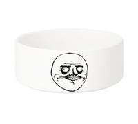 Gamelle Chien - Chat Céramique Me Gusta Meme Face Internet Troll Fun Blague - 13cm