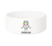 Gamelle Chien - Chat Céramique M'Emmerde Pas Je suis Une Licorne Dessin Super-Licorne Pas Content Méchant Musclé Animaux Fantastiques - 17.5cm