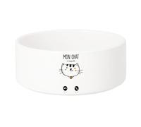 Gamelle Chien - Chat Céramique Mon Chat m'appelle Chaton Animaux Mignon - 17.5cm