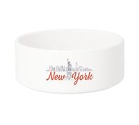 Gamelle Chien - Chat Céramique New York Minimalist Amérique Voyage Etats Unis - 13cm