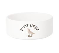 Gamelle Chien - Chat Céramique P'tit Loup Animal Sauvage Nature - 17.5cm