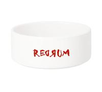 Gamelle Chien - Chat Céramique Redrum Halloween Peur Murder Film Horreur - 17.5cm