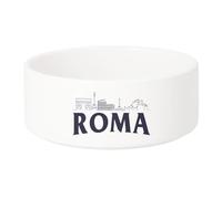 Gamelle Chien - Chat Céramique Roma Minimalist Rome Voyage Histoire Tourisme - 17.5cm