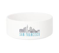 Gamelle Chien - Chat Céramique San Francisco Minimalist Voyage Etats-Unis Amérique - 13cm