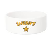 Gamelle Chien - Chat Céramique Sheriff Etoile Police Far West BD - 17.5cm