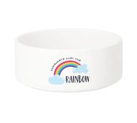 Gamelle Chien - Chat Céramique Somewhere Over The Rainbow Musique Chanson Arc en Ciel - 13cm
