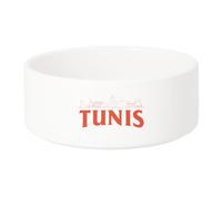 Gamelle Chien - Chat Céramique Tunis Minimalist Tunisie Voyage Vintage - 13cm