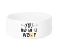 Gamelle Chien - Chat Céramique You Had me Woof Dog Pets - 13cm