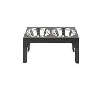 Gamelle Chien Surélevées de 5 Hauteurs Ajustables, Gamelle pour Chien avec 2 Bols en Acier Inoxydable de 1,5L, Pliable, Antidérapant, Convient aux Petits, Moyens et Grands Chiens
