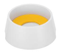 Gamelle D’Eau Flottante Anti-éclaboussures 1000ml en ABS Jaune | Disque Flottant, Usage Maison pour Petits Animaux, Stable, Adaptée aux Chiots et Chats
