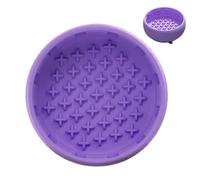 Gamelle d'alimentation lente pour animal de compagnie - Mangeoire puzzle en silicone, design anti-gouttes, base antidérapante compacte de 11,5 cm, outil d'enrichissement pour chiens et chats pour une