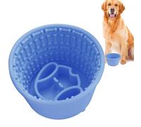 Gamelle d'alimentation lente pour chien - Labyrinthe surélevé, base | Construction, ventouse qui empêche le glissement pour encourager les repas conscients et la santé intestinale chez les animaux de