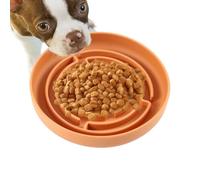 Gamelle d'alimentation lente pour chien - Puzzle Feeder Silicone Maze Dog Bowl, jouets interactifs anti-ascension, fournitures pour animaux de compagnie avec ventouse antidérapante, arrêt