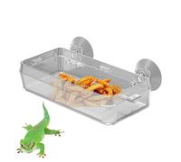 Gamelle d'alimentation pour reptiles - Gamelle non toxique pour lézards, tortues et serpents | Gamelle d'eau ou d'alimentation durable et facile à nettoyer, conception de roche naturelle, idéale pour