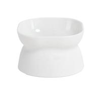 Gamelle d'angle pour chat, gamelle pour chat avec design angulaire, texture de marbre, bol de nourriture pour animaux de compagnie surélevé | Bol de nourriture pour eau élégant, nourriture pour