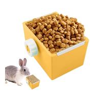 Gamelle de nourriture pour hamster, distributeur de repas pour petits animaux de compagnie, eau fixable, mangeoire pour hamster, hérisson, lapin et animaux, facile à fixer et à nettoyer, 7,5 x 6,56 x