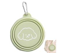 Gamelle de pour chien avec boucle compressible | Qualité alimentaire pour voyage, camping, randonnée, randonnée, randonnée, pique-nique, parc, plage, voyage, caravane