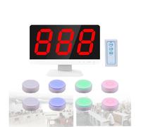 Gamelle de quiz sans fil - Buzzer - Buzzer - Mise en veille automatique - 3 modes de réponse - Buzzers pour jeu télévisé, salle de classe, école, soirée de jeu en famille (8 groupes)