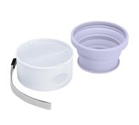 Gamelle de voyage pour chien - Récipient à goûter avec support pour sac à déjections canines pour l'extérieur, bol d'eau portable pour animal domestique pour voyage, randonnée, camping