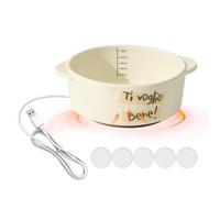 Gamelle d'eau chauffante - Arroseur chaud automatique à température constante, 550 g d'arc d'eau thermique pour animaux de compagnie | Gamelle chauffante d'extérieur pour chien, abreuvoir de la