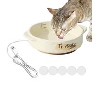 Gamelle d'eau chauffante pour animal domestique - Chauffage automatique en céramique, maintien de la température constante avec design de grande capacité | Protection intérieure d'hiver pour chiens