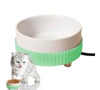 Gamelle d'eau chauffante pour animaux de compagnie - Bol chauffant rechargeable par USB pour chiens, chats | Distributeur d'eau chauffant portable silencieux, bol léger et chaud pour chiots et chatons