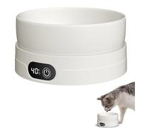 Gamelle d'eau chauffante pour chien, 4 niveaux de température, gamelle automatique pour animaux de compagnie, gamelle extérieure chauffée pour chats, convient pour poules, canards, oiseaux, animaux