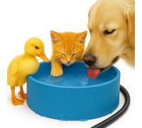 Gamelle d'eau chauffante pour chien et chat, bol d'extérieur avec cordon d'alimentation résistant à la mastication, bol étanche pour animal domestique, uniforme chauffant en hiver, antigel pour poulet