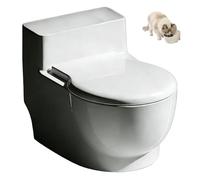 Gamelle d'eau de toilette pour chat, bol d'eau mural pour chat, distributeur d'eau en forme de toilettes, installation facile, matériau durable, parfait pour une utilisation en intérieur pour chiens
