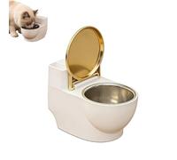 Gamelle d'eau en Forme de Toilettes pour Chats - Distributeur Mural Anti-débordement - Stimule l'envie de Votre Chat, favorise l'hydratation, Amovible et Facile à Nettoyer (01#)