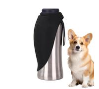 Gamelle D'Eau Portable Pour Chien,Grand Gobelet Portable en Acier Inoxydable | Bouteille D'Eau Distributeur Pour Chat Et Animal | Chiot Petit Moyen Grand Intérieur Extérieur Maison Promenade Plage Piq