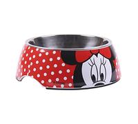 Gamelle Design idéale pour Petits Chiens et Chiens Moyens Taille M, D - 17,5 cm H - 5,6 cm Capacité 410 ML - Licence Officielle de Disney Minnie Mouse