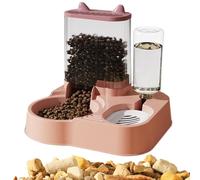 Gamelle Distributeur d'eau | de Rangement for croquettes Chien, Automatique friandises for Chats, Grande capacité for Chiens(Pink)