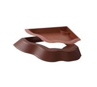 Gamelle divisée multi-usage avec rampes pour tortues d'animaux domestiques, amphibiens, récipient amovible en ABS pour boire et manger