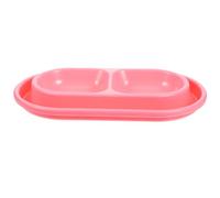 Gamelle Double Design Compact et Fonctionnel pour Chat et Petit Chien Anti-Fourmis Douve d'eau en PP pour Nourriture et Eau, pour Chatons et Animaux Domestiques