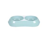 Gamelle double en plastique recyclé MUK 2 x 200 ml. pour chien et chat.