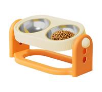 Gamelle double pour animaux de compagnie, trois niveaux, 423 g, gamelles surélevées, design stable, chatons, chats, ou petits chiens, cuisines, salons, appartements