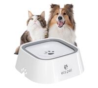 Gamelle Eau Chien Anti Eclaboussure - Chat/Chien Abreuvoir - Grande Capacité 1l Anti Glouton,Anti, Fuite,Bol d'eau pour Chien avec Assiette Flottante, pour Chats, Chien, Voyage, Extérieur,Intérieur