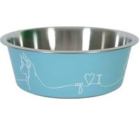 Gamelle en acier inoxydable LOVE DOG 1,2l bleu Zolux