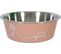 Gamelle en acier inoxydable LOVE DOG 1,2l rose Zolux