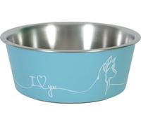 Zolux - Ecuelle antidérapante bleue pour chiens Love dog 400 ml