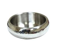 Gamelle en acier satiné Metal Dots set de 3 pour chiens et chats Croci