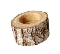 Gamelle en bois pour les coléoptères - Améliore l'observation des animaux de compagnie - Plateforme d'alimentation en bois naturel pour rhinocéros - Avec de larges surfaces d'escalade et une base